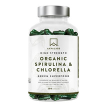 AAVALABS Spirulina &amp; Chlorella Complex vegan capsules 200 pieces - $94.00