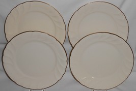 Set (4) MIKASA Fine Ivory SPUNSILK PATTERN Dinner Plates MADE IN JAPAN - £61.91 GBP