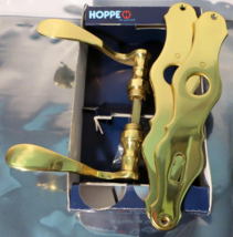 NOS HOPPE Brass Interior Room Door Handle Set - Model: Torino - $32.44