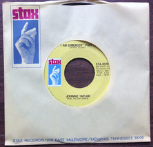 Johnnie Taylor I Am Somebody Part 1 &amp; 2 STAX 0078 SOUL 45 1970 Don Davis... - £9.86 GBP