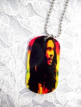NEW BOB MARLEY MUSIC MAN RASTA COLOR PENDANT 25&quot; BALL CHAIN NECKLACE REG... - €2,91 EUR