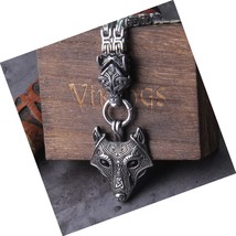 Never Fade Men Celtic Wolf Necklaces Viking Vegvisir Amulet - £245.23 GBP