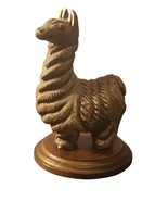 Vintage Clay Art Pottery Figurine Llama Artesania Rinconada Uruguay 4 1/... - $27.16 CAD