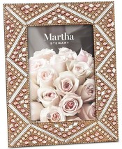 Martha Stewart Collection Blush Beaded 5&quot; x 7&quot; Frame. NEW - £31.71 GBP