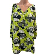 Woman’s Kaari Blue 1X Blouse Floral Blouse - $9.90