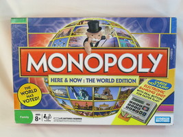 Monopoly Here &amp; Now The World Edition Hasbro 2008 Excellent Condition ### - £22.78 GBP