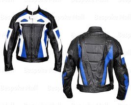 New Men&#39;s Biker Motorcycle Leather Racing Biker Sports Protective Jacket-964 - £151.07 GBP+