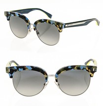 FENDI FF0154S Blue Yellow Marble Navigator Pin Classic Sunglasses 0154 Unise - £171.72 GBP