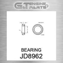 JD8962 BEARING fits JOHN DEERE (New OEM) - $112.00