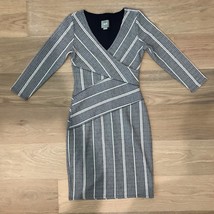 Anthro Maeve Striped V-neck Faux Wrap Dress XS - $29.99