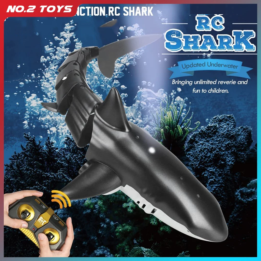 Funny RC Shark Toy Remote Control Animals Robots Bath Tub Pool Electric Toys - £29.67 GBP+