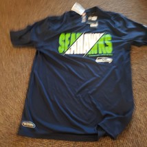 Gentil Nwt Homme Bleu Seahawks Seattle NEW ERA Officiel NFL T-Shirt Taille- M - $19.03