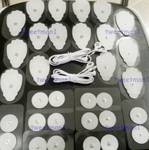 2 Electrode Dual Lead WIRES(3.5mm)+(16Lg + 16Sm)Pads For Pinook Digital Massager - $37.41