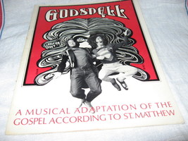Godspell Musical Theatre Souvenir Program-Off Broadway-Steven Schwartz-1971 - £14.34 GBP
