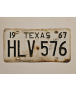 1967 TEXAS  Passenger  LICENSE  PLATE HLV-576-Man Cave-Decor-Garage - $38.54 CAD