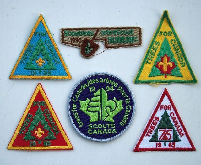  Boy Scouts Trees Scoutrees for Canada Patch Lot (6). - $29.00