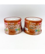 TWO New Memorex 50-Pack DVD-R Disc Spindle 8X  4.7 GB 120 Min Sealed - $54.86 CAD