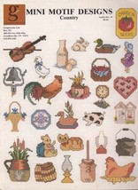 Mini Motif designs (Country) Cross Stitch Patterns, 1984 by Graphicworks Lmtd.  - $3.40