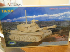 Sunmate #80838 Wood Construction Model Kit Tank New Great Project - £2.40 GBP