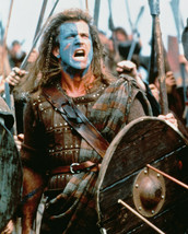 Mel Gibson Braveheart Battle Cry 8X10 Color Photo - £7.64 GBP