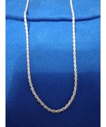 925 Sterling Silver 1.5 Mm Wide 18 In Long Rope Chain Necklace Free Ship... - $478.49 MXN