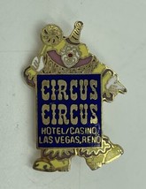 Vintage Circus Circus Hotel Casino Las Vegas Reno Nevada Clown Metal Pin - £5.42 GBP