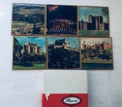 6 X Vintage Pimpernal Acrylic Cork Backed Traditional Coasters English I... - $12.39