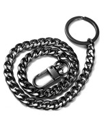 STAINLESS STEEL BIKER KEYCHAIN 16” Black Link Chain Wallet Punk Trucker NEW - $132.30 MXN