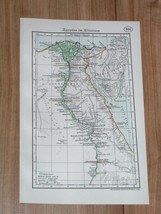 1938 Vintage Map Of Ancient Egypt / Ancient Palestine / Israel Holy Land - £15.33 GBP