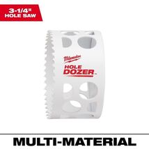 Milwaukee Hole Dozer 3-1/4 in. Bi-Metal 1.9 in. L X 1/4 in. D Hole Saw - $25.95