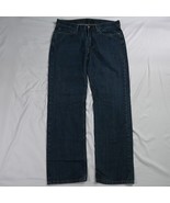 Levis 36 x 34 514 4010 Straight Dark Wash Denim Jeans - £21.86 GBP