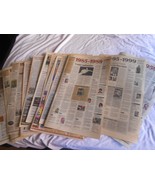 Vtg Antique Lot laminated newspaper articles millennium notebook The Arizona Rep - £174.14 GBP