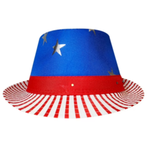 Way To Celebrate Patriotic Stars and Stripes Fedora Hat With Lights - $15.83