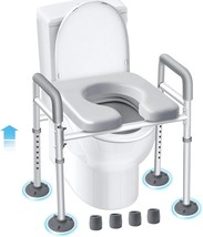 Eosprim Toilet Seat Risers For Seniors Elongated, Raised Toilet Seat w/H... - £56.37 GBP