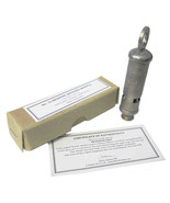 WW1 Whistle Army RAF RFC Signalling Metropolitan Nickel plated 1915 Distressed - $39.99
