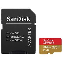SanDisk Extreme 256GB UHS-I U3 microSDXC Memory Card with SD Adapter - $73.87