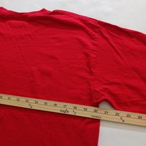 MV Sport TITUS MOUNTAIN Spellout Men's Red Cotton Shirt Long Sleeve Size Large image 12
