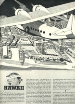 The People of Hawaii Magazine Ad 1930&#39;s PBY Planes Eye View 1937 - $17.82