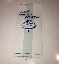 Denny’s Vintage Take-Out Pamphlet Style Year 2000 Menu - £11.09 GBP