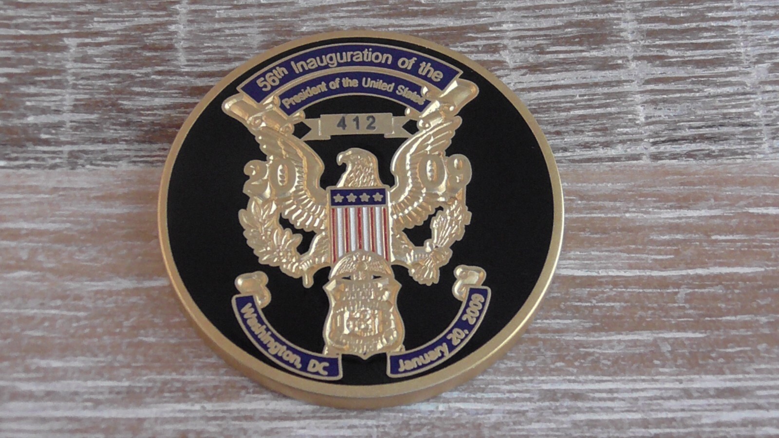 DOJ FBI POTUS Obama 56th Inauguration Of POTUS 2009 Challenge Coin #3Y - $55.43