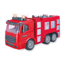 Friction Powered Fire Engine Truck with Lights &amp; Sound - A - $41.51