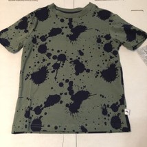 tommy bahama boys paint spatter green/blue short sleeve t-shirt size Lar... - $14.12