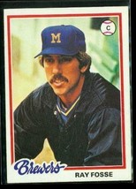 Vintage 1978 TOPPS Baseball Trading Card #415 RAY FOSSE Milwaukee Brewers - £7.67 GBP
