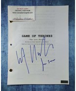 Kit Harington Hand Signed Autograph Game Of Thrones Script COA - $9,503.43 MXN