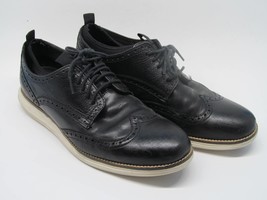 Cole Haan Grand O,s  Mens Black Leather Sock Lined Wingtips Size US 9 1/... - $29.00