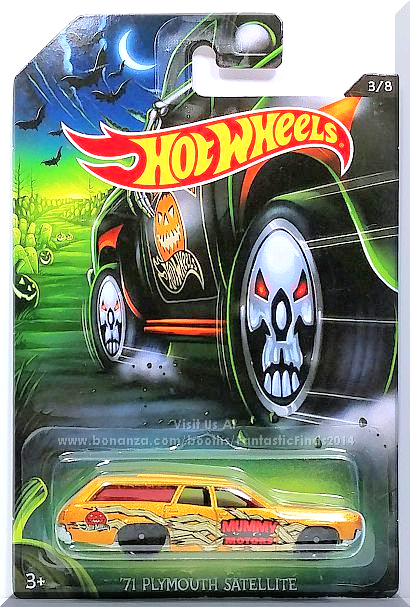 Hot Wheels - '71 Plymouth Satellite: Happy Halloween! #3/8 (2017) *Gold Edition* - £3.14 GBP