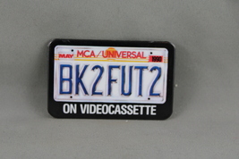 Vintage Movie Pin - Back To the Future 2 License Plate - Celluloid Pin - $19.00