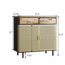 31.5&#39;&#39; Wide 2 Drawer Sideboard, Modern Furniture Decor - Gold - £153.53 GBP