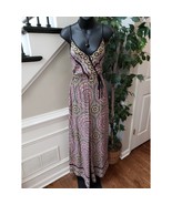 Xhilaration Jumpsuit Womens XS Multi Floral Wide Leg Tie Hippie Adjustab... - $518.19 MXN