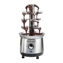 4 Tier Electric Chocolate Fondue Fountain Machine For Parties - Melts Ch... - £114.63 GBP